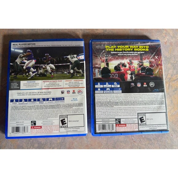 Set of 2 PS4 Games Football Madden 19 & 23 Pre-owned NFL - Picture 2 of 7